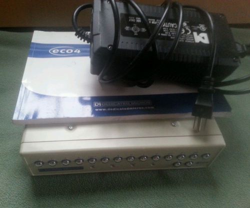Dedicated Micros ECO4 180gbp with power cord. Video surveillance unit.