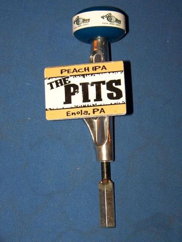 Pizza Boy Brewing Co., Enola, Pa., The Pits, Peach IPA, Metal Beer Tap Handle