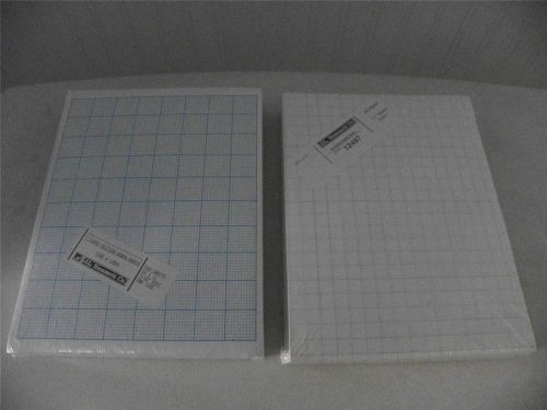 2 New JL Hammett Co. 500 Sheets of Graph Paper Cross Section and Quadrille