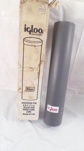 NIB Vintage Igloo Model 1148 Paper Cone Cup Dispenser