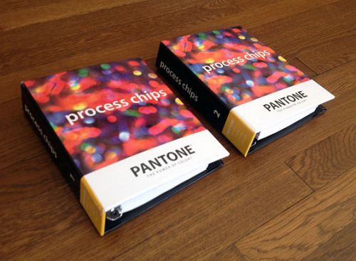 Pantone Process Chips 2 Book Set, Book 1 and 2 Excellent Condition
