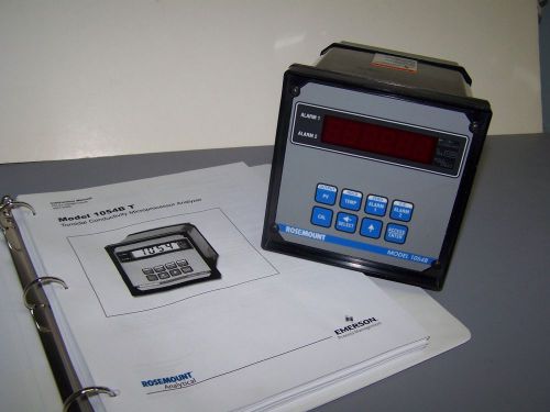 Rosemount Model 1054B Conductivity Monitor Analyzer with Manual