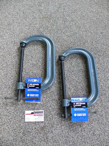 Wilton 8&#034; drop forged c-clamps ~ model 408 (pair!) for sale