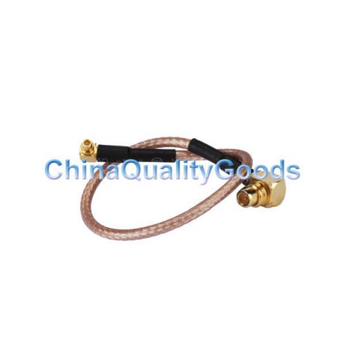 MMCX male RA to MMCX male RA pigtail cable RG316 15cm