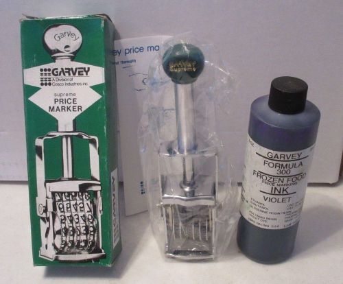 Vintage Garvey Supreme Price Marker Model S185 Never opened  Free bottle of Ink