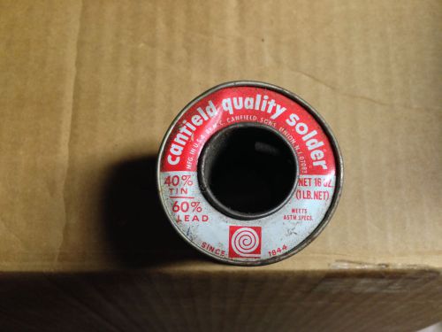 plumbers old vintage 3/4 Roll Canfield 40 Tin / 60 Lead Solder stained glass