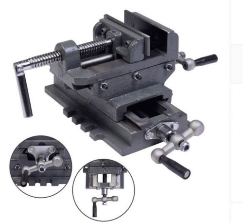 New 4&#034; cross drill press vise x-y clamp machine slide metal milling 2 way hd for sale