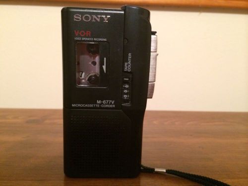 Sony M-677V Microcassette Tape Recorder, Vor Voice Operated Recording