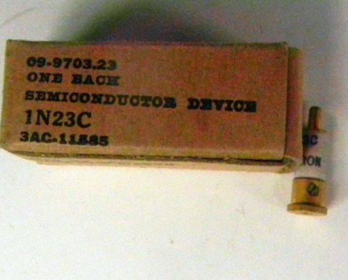 1n23c nos  kemtron gold slug mixer diode point contact 9.37 ghz microwave for sale