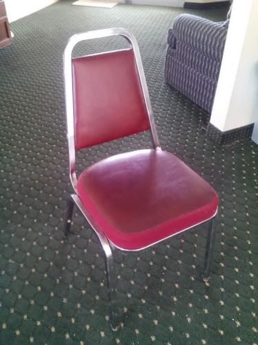 300 countcommercial-quality-stackable-banquet chairs with burgundy color leather for sale