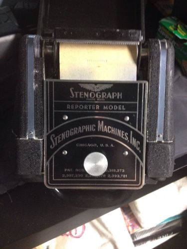 Antique 1940S Stenograph By Stenographic Machines Inc. Chicago With Hard Case