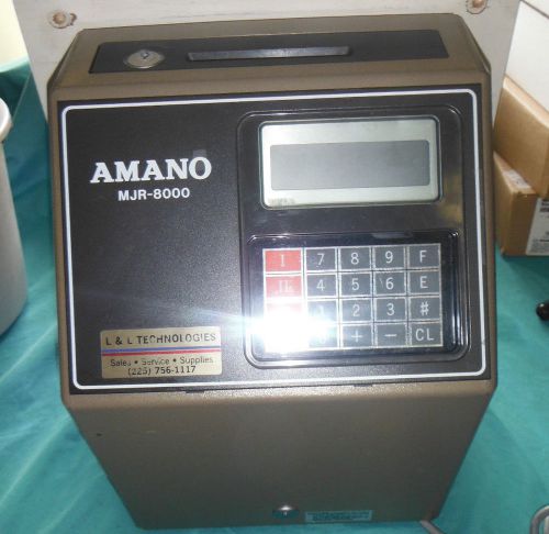 Amano MJR 8000 Computerized Time Recorder