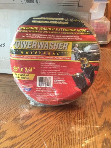 Brand New Powerwasher Universal Extension Hose 25&#039; X 1/4&#034; Up To 2250 Psi