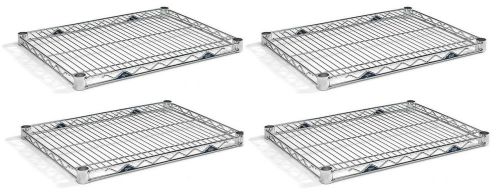 &#034;metro&#034; 24&#034; x 24&#034; super brite zinc plated wire shelves (2424br) 4-pack for sale