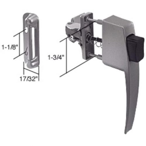 CRL Aluminum Screen and Storm Door Push Button Latch with 1-3/4&#034; Screw Holes