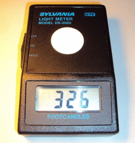 Sylvania GTE Industrial/Commercial Digital Light Meter DS-2000, sold for $283