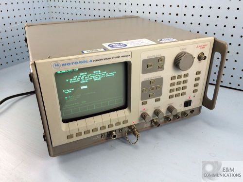 R2600 r2600ccbs motorola communications system analyzer service monitor for sale