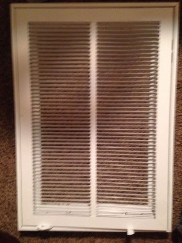 Hart&amp;cooley 18x12 white heater vent cover register furnace heating grill grate for sale