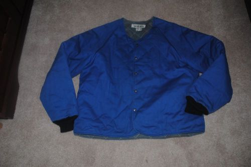 Flame Resistant Jacket Blue Size XL Westex Indura Unocal Refinery Coat EUC