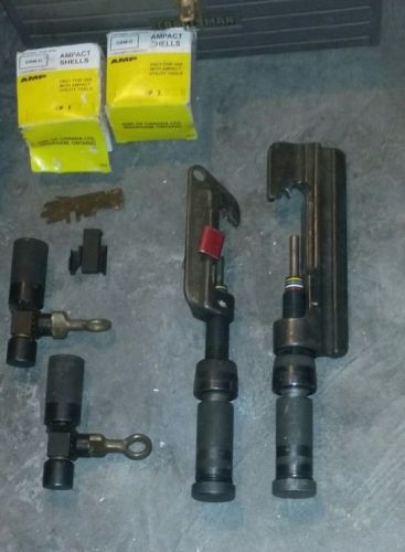Set of Two Tyco Electronics Ampact Tools Large and Small 69611 69437 Extras