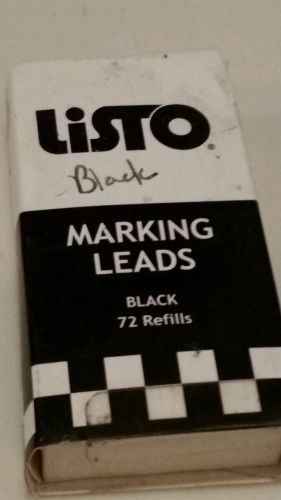 Listo China Marker Lead Refills Black 72 count pkg. # 162BBK