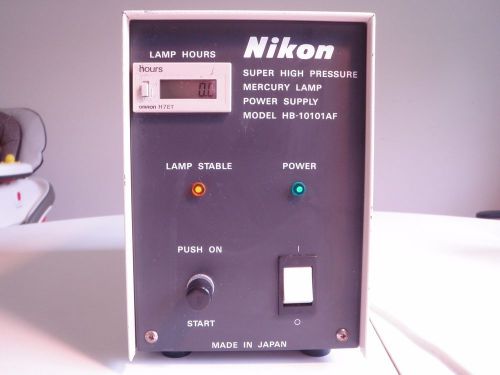 NIKON SUPER HIGH PRESSURE MERCURY LAMP MICROSCOPE POWER SUPPLY - HB-10101AF