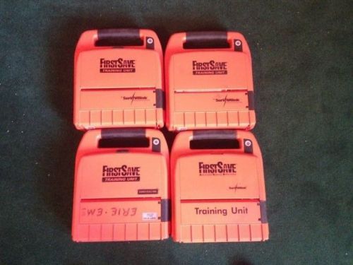LOT OF 4 FIRSTSAVE TRAINING UNIT SURVIVALINK AUTOMATED EXTERNAL DEFIBRILLATOR