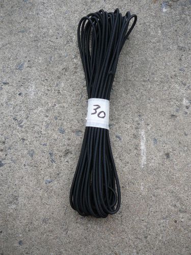 Black MICRO Nylon coated rubber rope shock cord 4mm x 30&#039; MINI Bungee