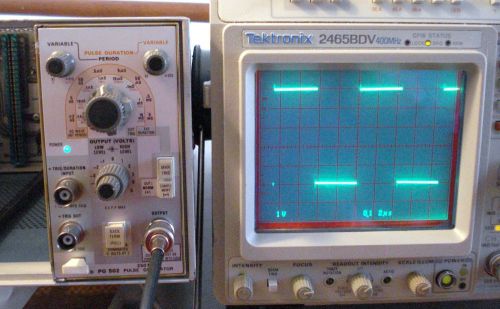 Tektronix PG502 Pulse Generator 10 Hz to 250 MHz - Working