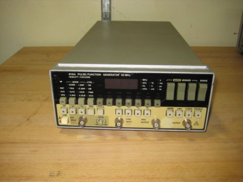 Agilent / HP 8116A 50MHz Pulse / Function Generator w/opt 001 - Tested