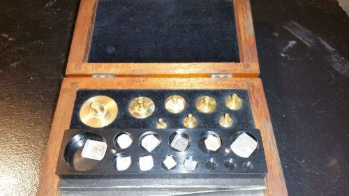 VOLAND AND SONS SET OF GRAM WEIGHTS CENTRAL SCIENTIFIC CO