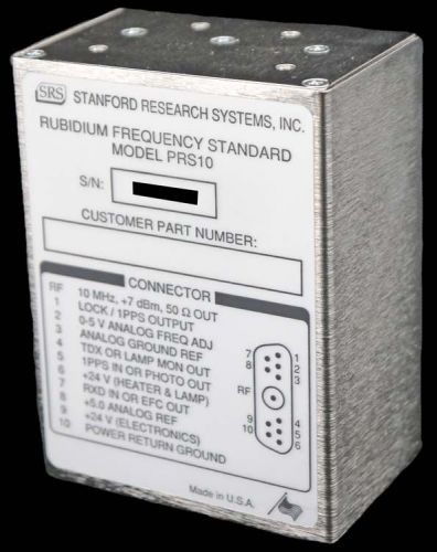 NEW Stanford Research Systems SRS PRS10 Rubidium Frequency Standard Oscillator
