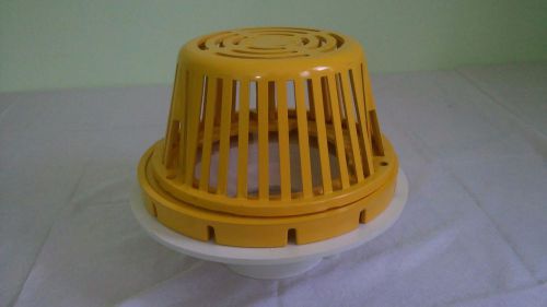 PORTALSPLUS 4 inch PVC Roof Drain w/ Cast Aluminum Dome