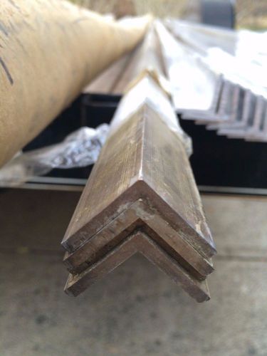 Brass Angle 1&#034;x1&#034;x1/8&#034;thick x 8 Foot length