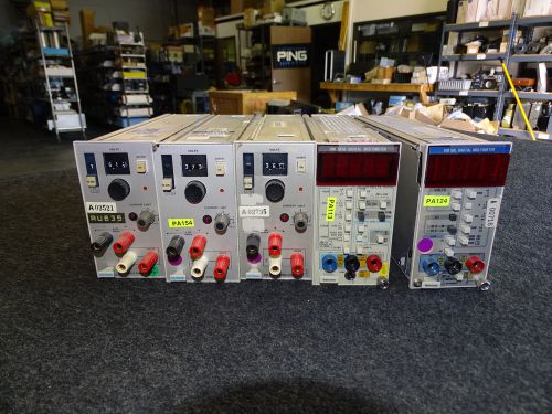 Lot of 5 Tektronix Plug in Module DM505 DM501A PS501-1