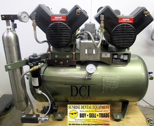 DCI C2206 Dual Head 6 User Oil-Less Air Compressor *Refurbished