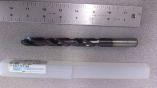 Greenfield 44938 screw machine length drill bit 19/32&#034; spiral right hand hss for sale