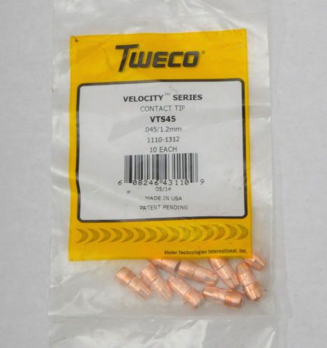 TWECO VTS45 MIG GUN TIPS - .045 SIZE - FOR FUSION MIG GUNS