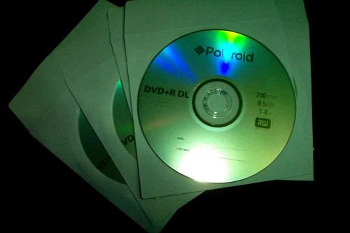 Lot Of 10 - DVD+R8.5gb (8X) (240min 4 hours) Polaroid +R8.5 Double Layer  dvd&#039;s
