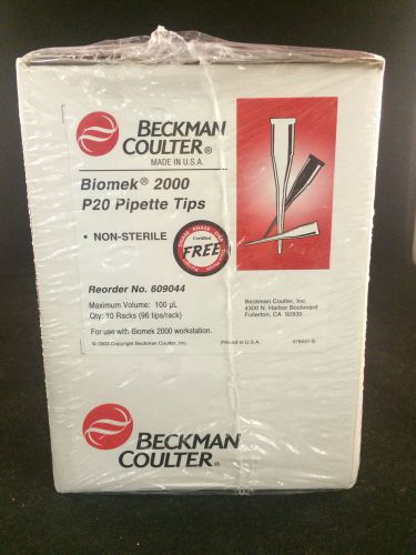 Beckman Coulter 960 Biomek 2000 P20 Non-Sterile Pipette Tips #609044 NEW!