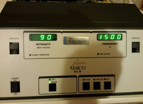 Maico MA39 Portable Audiometer Hearing Test Kit w Headphones