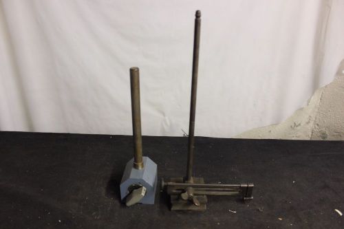 2 machinist vintage indicator base magnet two items shown
