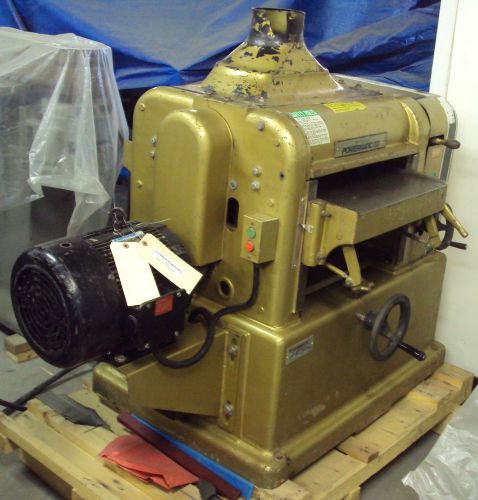 Powermatic 180 Planer, 7.5HP, 18 x 6 Cap., 4 Knife Head, Cleaned, Checked