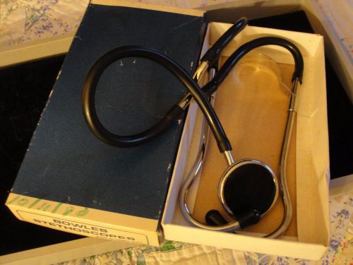BOWLES STETHOSCOPE LOOKS &amp; WORKS GREAT!! IN ORIGINAL BOX