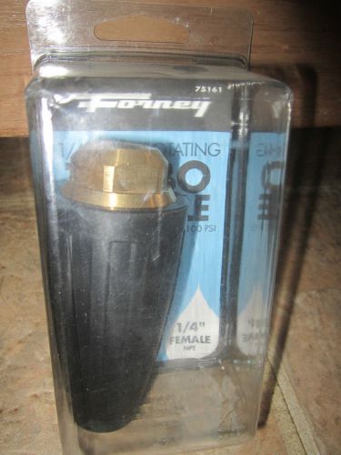 Forney 1/4&#034; FNPT Rotating Turbo Nozzle (new in package)