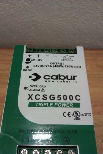 CABUR 3PHASE POWER SUPPLY 24VDC/20A (XCSG500C)