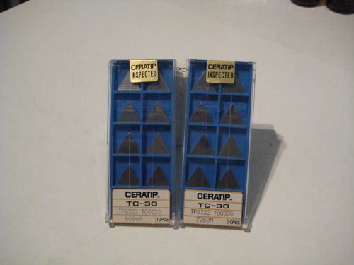 Ceratip TC-30 Inserts - 2 Packages of 10