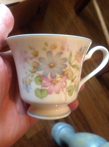 Set Of 8 NORITAKE Coffee Cups. Melody Pattern.