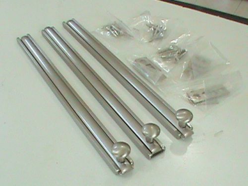 &lt; LOT OF 3  HIGH QUALITY 8 INCHES  STAINLESS STEAL INDOOR  LOCKS WITH SCREWS &gt;