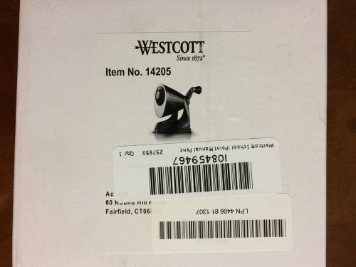 Westcott iPoint Manual Pencil Sharpener With Microban Protection - ACM 14205
